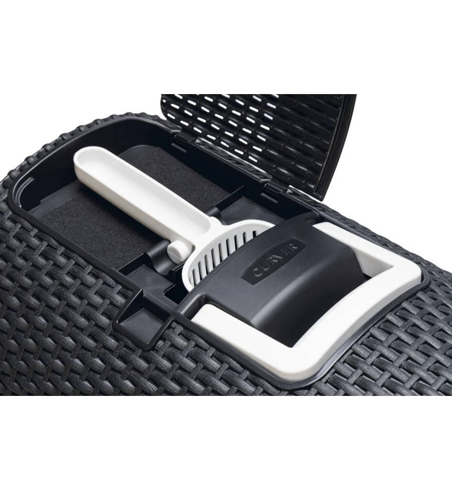 Beeztees Curver Kattenbak Antraciet 8 Beeztees Curver Kattenbak Antraciet - Afbeelding 8