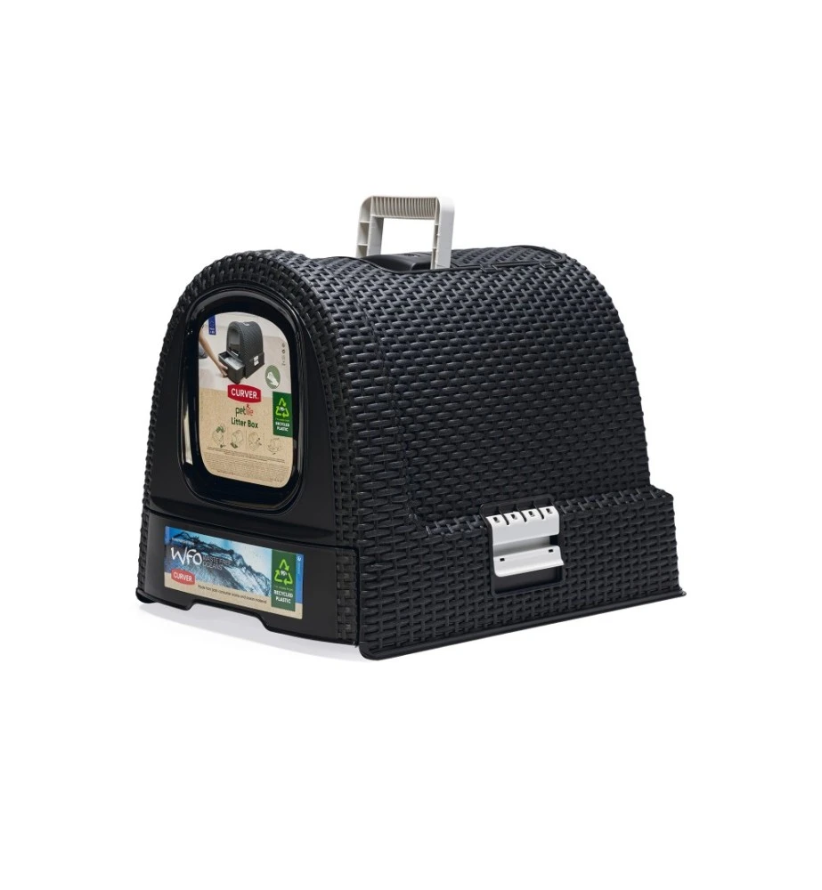 Beeztees Curver Kattenbak Antraciet 9 Beeztees Curver Kattenbak Antraciet - Afbeelding 9