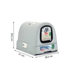 Beeztees Curver Kattenbak Grijs -Virba Huisdier Winkel curver kattenbak grijs 2